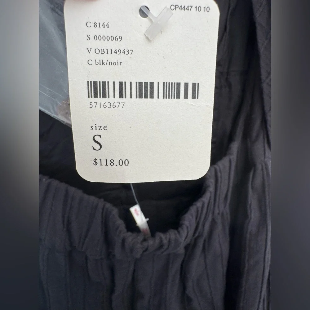 Free People Black Button-Front Maxi Dress